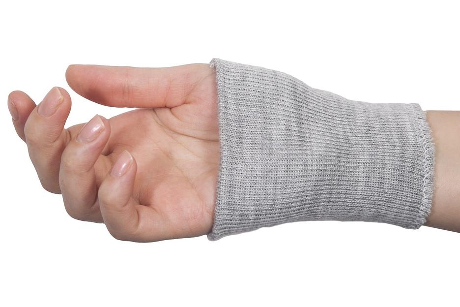 Трикотажные манжеты серые фото 1