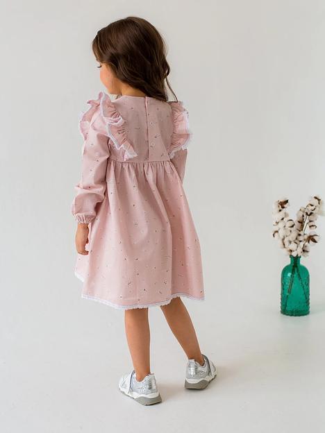 Платье MINI DI «Кристи» ландыши на розовом, арт.120/480 ОПТ фото 4