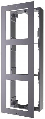 Рамка монтажная на 3 модуля, накладная Hikvision DS-KD-ACW3 фото 1