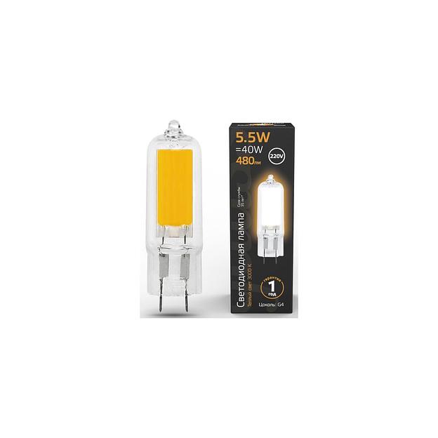 Лампа LED GAUSS G4, капсульная, 5.5Вт, G4, одна шт. [107807105] фото 1