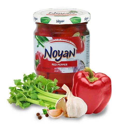 Маринованный красный перец Noyan 560 гр ОПТ фото 1