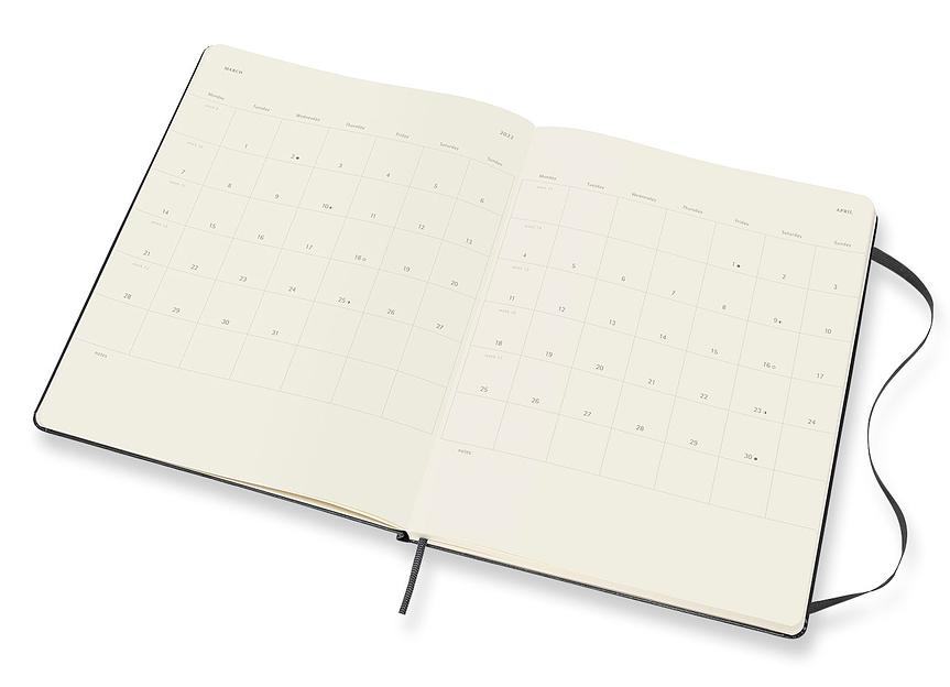 Еженедельник Moleskine CLASSIC WKNT XL 190х250мм 144стр. черный фото 3