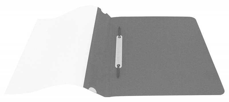 Папка-скоросшиватель Бюрократ Люкс -PSL20A5GREY A5 прозрач.верх.лист пластик серый 0.14/0.18 фото 2