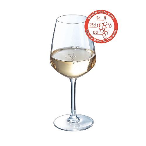 Бокал для вина 300 мл. d=79 мм. h=188 мм. с меткой на 100 мл/125 мл/150 мл. Джульетт /6/24/ фото 1