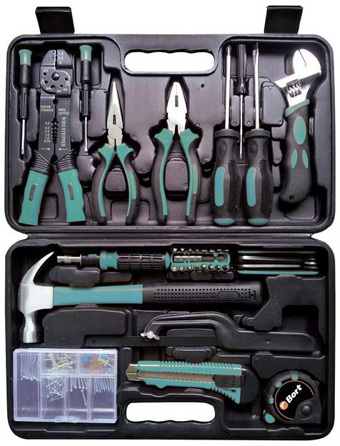 Набор инструментов Bort BTK-160 38 предметов (жесткий кейс) фото 1
