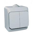 Systeme electric BA10-042C ЭТЮД IP44 О/У 2-клавишный ВЫКЛЮЧАТЕЛЬ 10 АХ, СЕРЫЙ, Россия фото 8