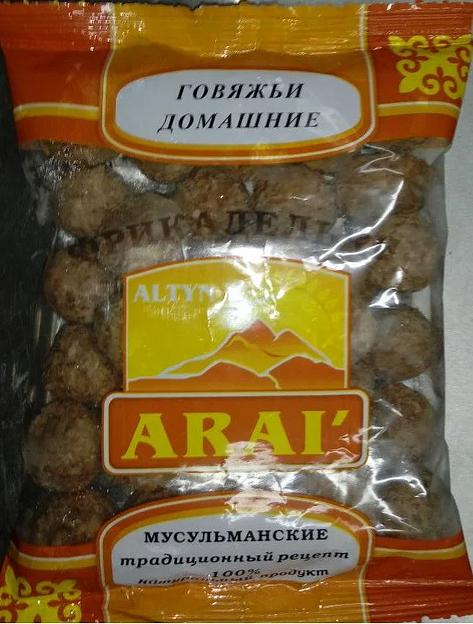 Фрикадельки говяжьи домашние Алтын Арай 400 г фото 1