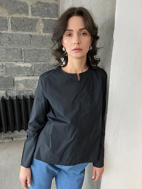 Женская рубашка асимметричная опт фото 1