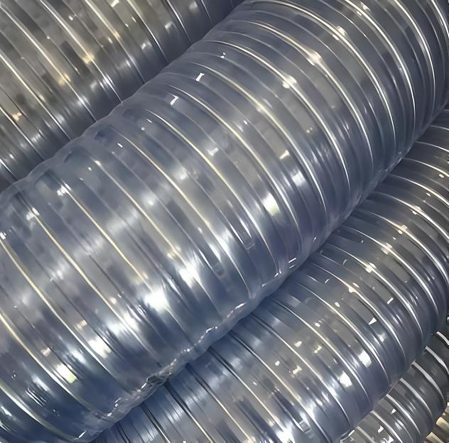 Армированный шланг гофрированный напорно-всасывающий ПВХ 150 мм ОПТ фото 1