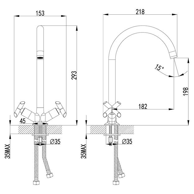 Смеситель Lemark Practica LM7504C для кухни фото 2