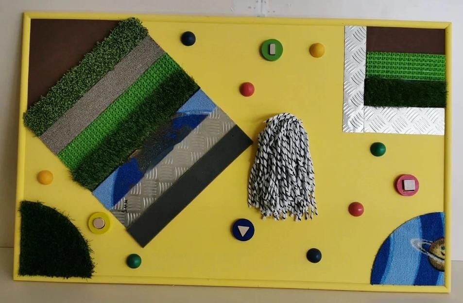 Тактильная панель с декоративными элементами 120х75 мм фото 3