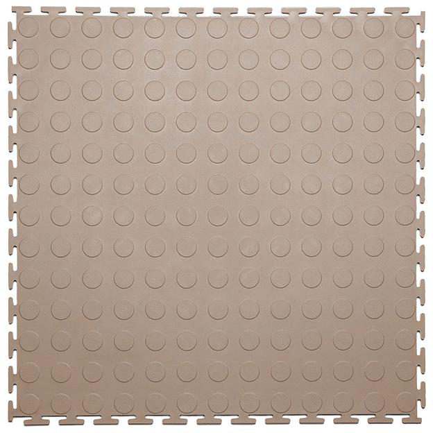 Резиновая плитка Rubber Prom, Цвет Бежевый RAL 1019, Толщина модуля 9 мм. фото 1
