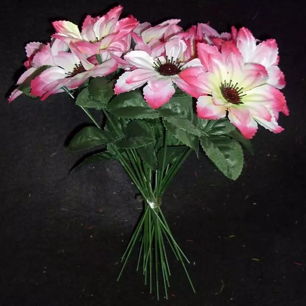 Искусственный георгин 001-052 32см фото 2