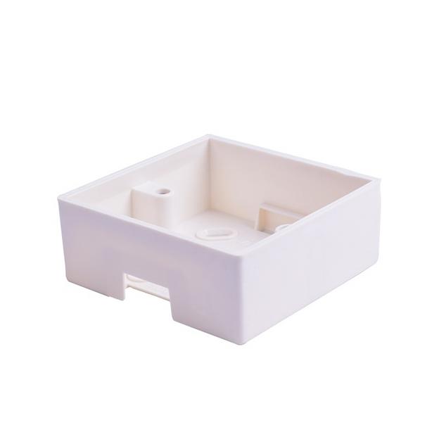 Монтажная коробка SNR, накладная, 86х86мм, белая фото 4