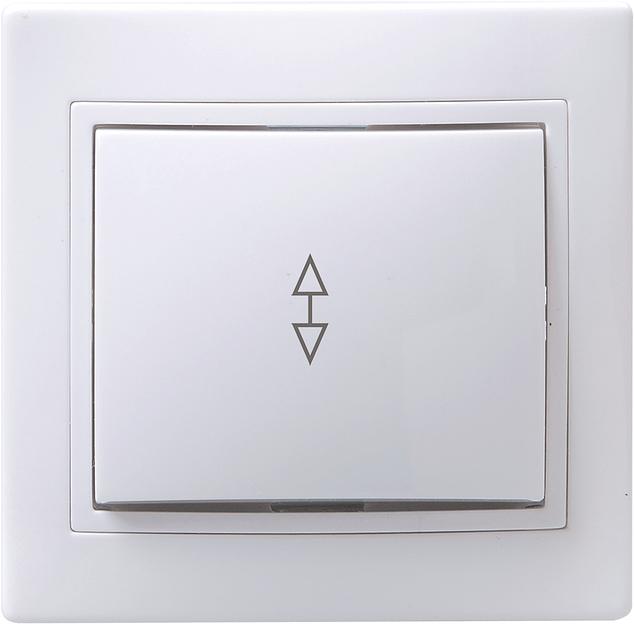 Iek EVK12-K01-10-DM ВСп10-1-0-КБ Выключатель 1кл проход. 10А КВАРТА (белый) фото 1