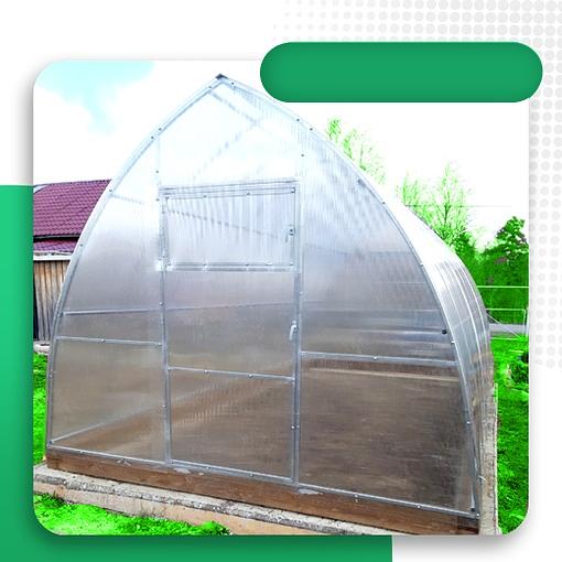 Теплица капелька 2.5×6 м, шаг 65 см фото 1