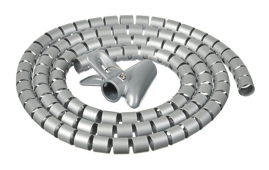 Кабельный органайзер Buro BHP CG22S Spiral Hose 20x2000mm Silver фото 1