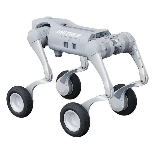Бионический четырехопорный колесный робот бренда Unitree модели Go2-W версии Smart Edition фото 5