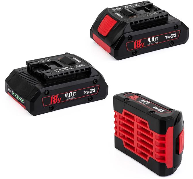Батарея аккумуляторная TopON TOP-BOSPRO-18.4.0 18В 4Ач Li-Ion (103147) фото 1