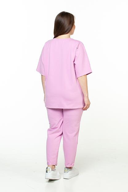 Туника футер 2-х нитка  4120/04/Розовый  фото 4