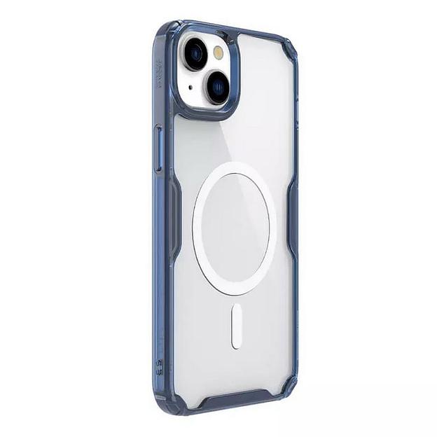 Чехол Nature TPU Pro Magnetic Case, Blue, (AP IP15 Plus) фото 3