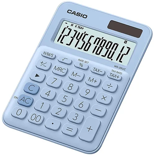 Калькулятор настольный CASIO MS-20UC-LB-W-EC фото 1
