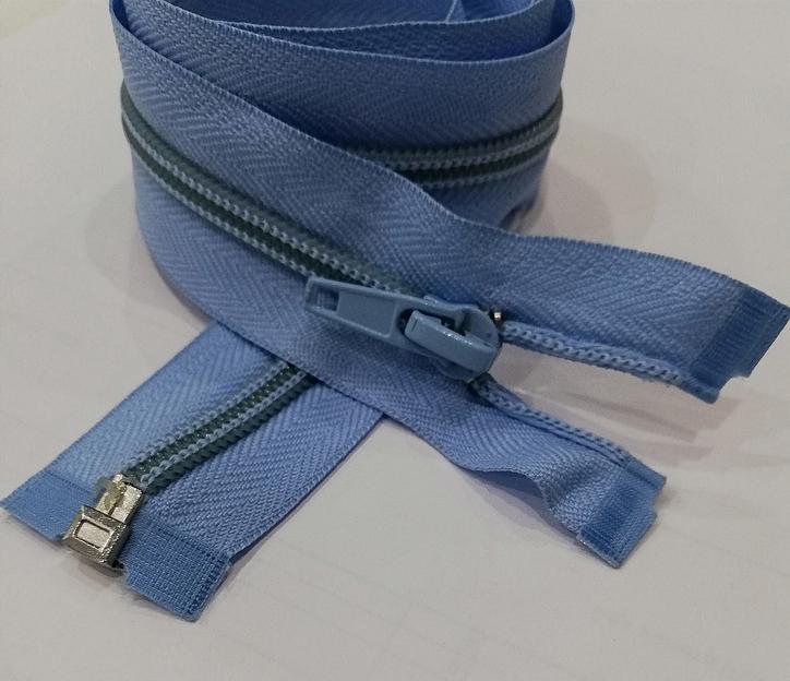 Молния спираль №5 80см. 1 зам. Голубой фото 1