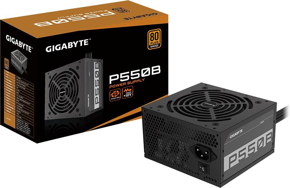 Блок питания Gigabyte ATX 550W GP-P550B 80+ bronze (24+4+4pin) APFC 120mm fan 6xSATA RTL фото 7