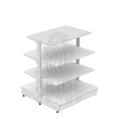 Стеллаж островной без стенок 1000x870x1550 4 полки фото 1