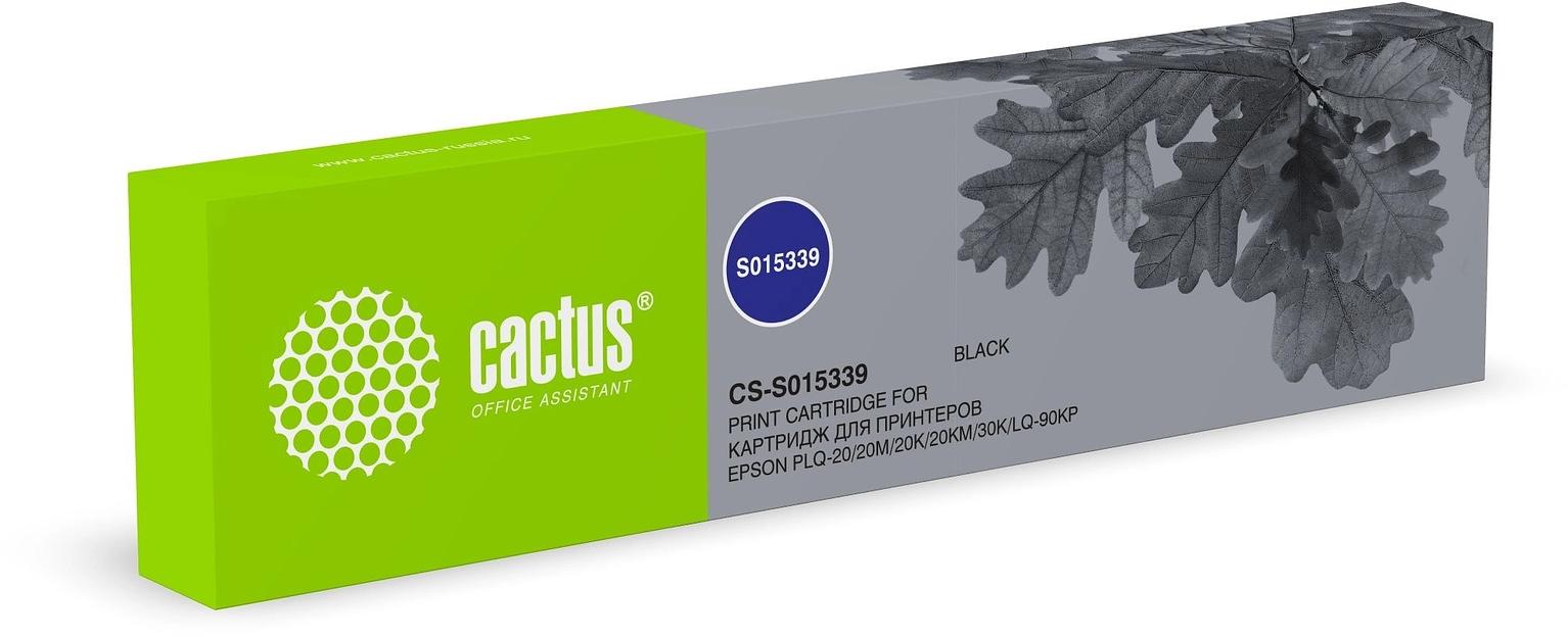 Картридж матричный Cactus CS-S015339 S015339 черный для Epson PLQ-20/20M/20K/20KM/30K/LQ-90KP фото 1