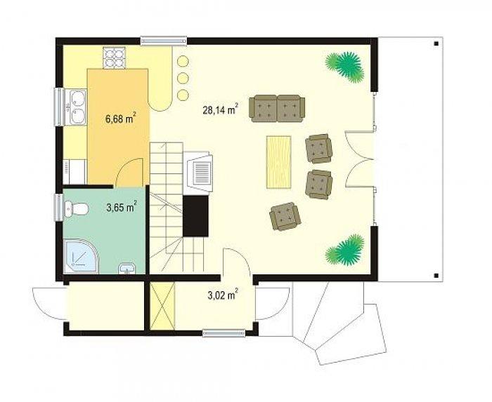 Проект каркасного дома «КД-830-10» под ключ фото 2