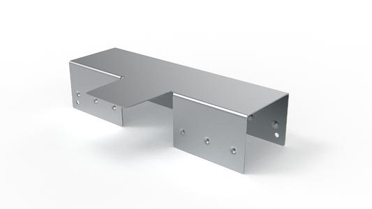 Переходник Т-образный СК 40х26-30х26 (цинк) фото 1