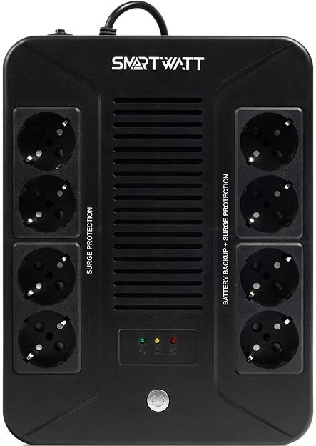 Источник бесперебойного питания Smartwatt Safe pro 360Вт 600ВА черный фото 1