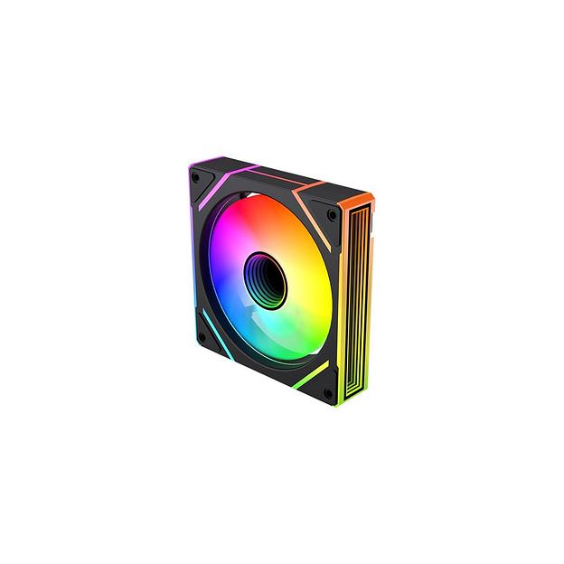 Вентилятор BLOODY BD-CF120ARGB2 LCD 120мм, 4-pin, 1600об/мин, 11 - 26 дБ, ARGB, черный, Ret [bd-cf120argb2-bk] фото 1