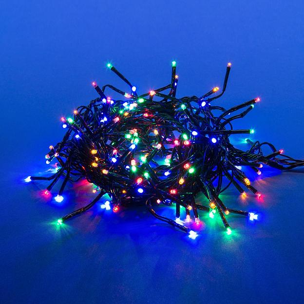 Гирлянда светодиодная с контроллером Фейерверк 3м 200 светодиодов Разноцветный свет Провод зеленый ULD-S0300-200/DGA MULTI IP20 FIRECRACKER фото 7