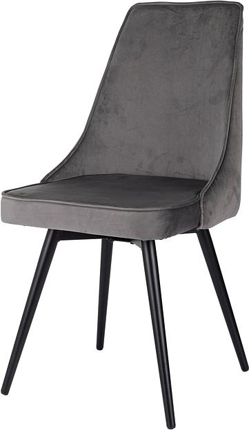 Стул для дома Бюрократ CH-K4_SP_2 с повор.мех. комплект 2шт т.серый Holland 18 металл черный на ножках (CH-K4_1/SP/HL18_2) фото 6