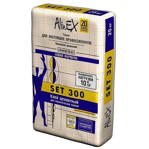 Клей для плитки AlinEX «SET 300»  25кг фото 1