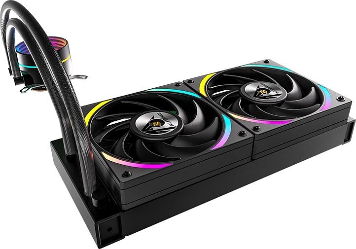 Система водяного охлаждения Formula OASIS L240 ARGB Soc-AM5/AM4/1200/2066/1700/1851 черный 4-pin Al+Cu 300W Ret (OASIS L240 ARGB BK) фото 3