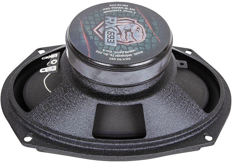 Колонки автомобильные Kicx RX 693 300Вт 91дБ 4Ом 15x23см (6x9дюйм) (ком.:2кол.) коаксиальные трехполосные фото 4