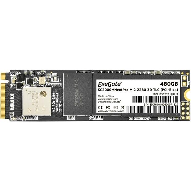 ExeGate SSD M.2 480GB ExeGate NextPro KC2000TP480 (PCIe Gen3x4, NVMe, 22x80mm, 3D TLC) [EX282319RUS] фото 1