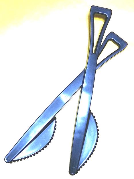 Нож одноразовый черный ОПТ фото 4