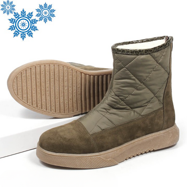 Зимние ботинки TAIS на шерстяной подкладке, арт.MT480-Ш хаки ОПТ фото 9