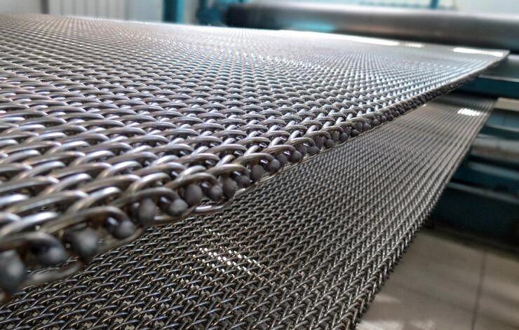 Сетка транспортерная для печи сборная двойная. Тип 6. фото 2