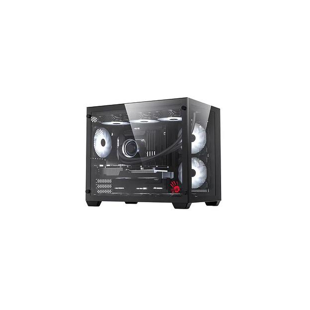 Корпус mATX BLOODY BD-CC108, Mini-Tower, без БП, черный [bd-cc108-bk] фото 1