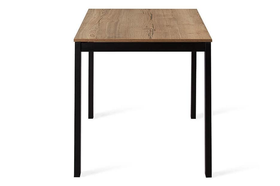 Стол Brad 110(+40)х70 см чёрный, галифакс натуральный фото 5