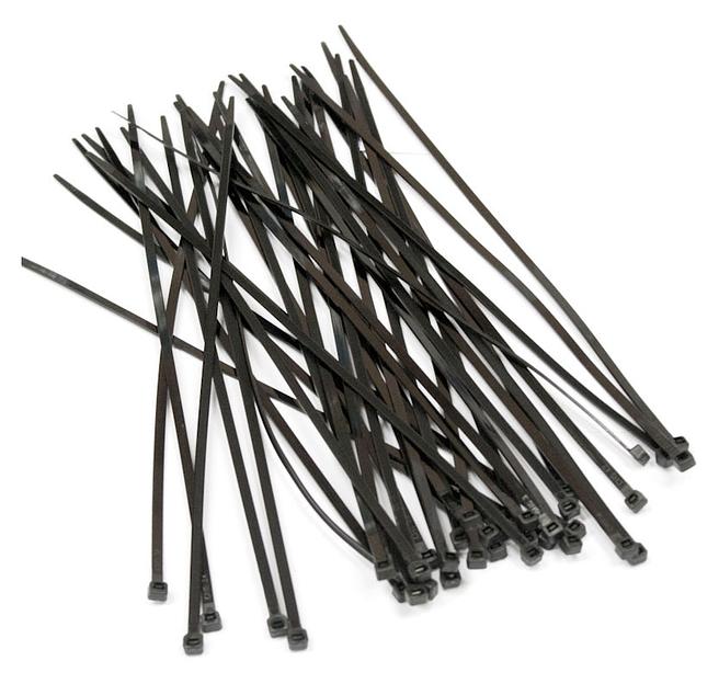 Стяжка эластомерная Hyperline GT-250IBC 250x3.6мм (упак:100шт) полиамид черный фото 1