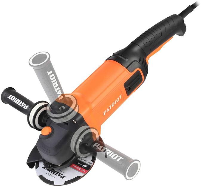 Углошлифовальная машина Patriot AG 190 2000Вт 8500об/мин рез.шпин.:M14 d=180мм (110301180) фото 4