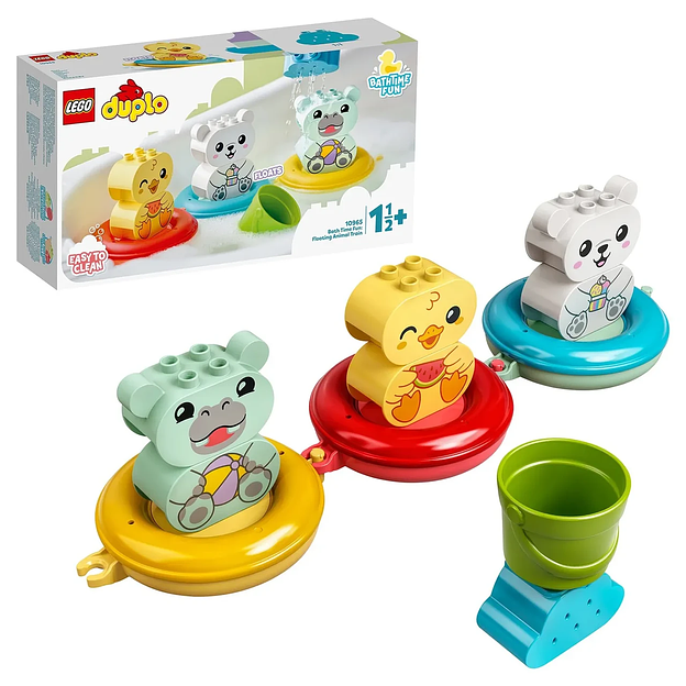 Конструктор LEGO DUPLO My First Приключения в ванной: плавучий поезд для зверей 10965 фото 1