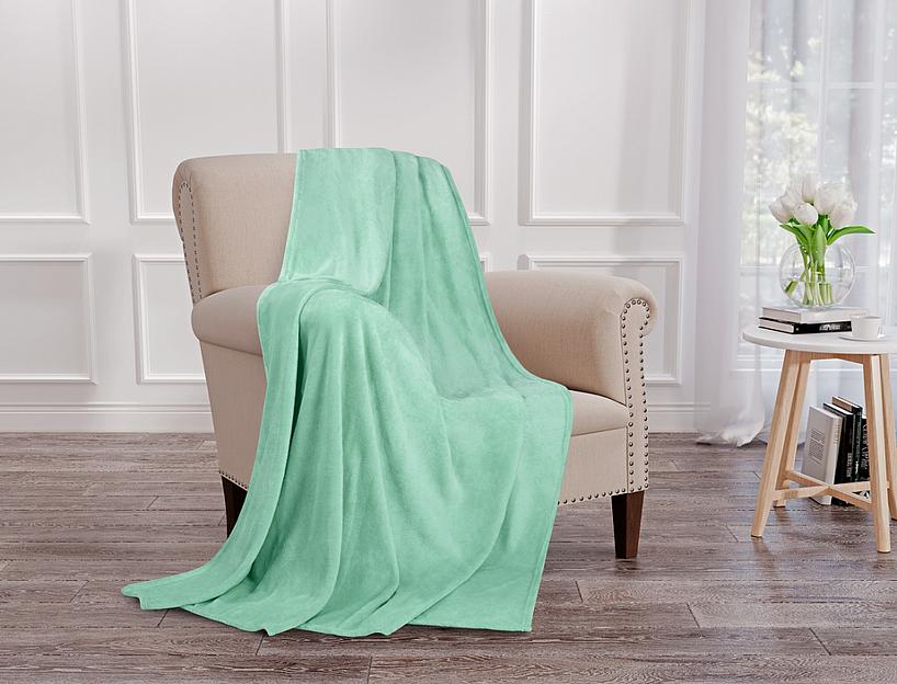 Ткань из синтетического волокна Аэрософт, мятный, 190 г/м² фото 1