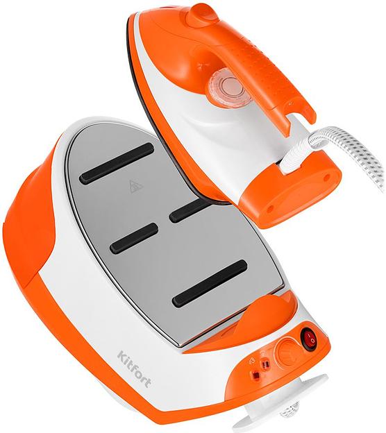 Парогенератор Kitfort КТ-9135-2 2000Вт оранжевый/белый фото 8
